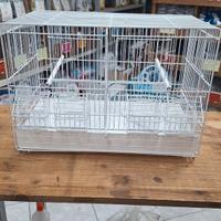 Gabbia 45 cm laccata bianca