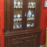 Credenza vetrina in legno massello 