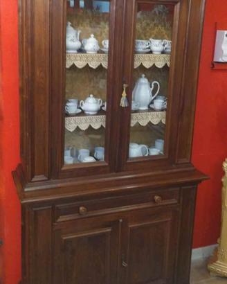 Credenza vetrina in legno massello 