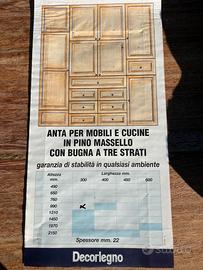 12 SPORTELLI ANTE MOBILI CUCINA MASSELLO NUOVI