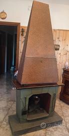 Mobile Bar Vintage a forma di Caminetto Anni 60/70