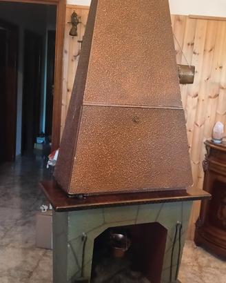 Mobile Bar Vintage a forma di Caminetto Anni 60/70