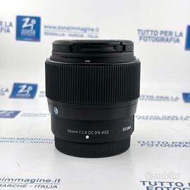 SIGMA 56 mm f1.4 PER FUJI + GARANZIA USATO