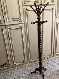 Appendiabiti a Piantana in Legno Massello/ vintage