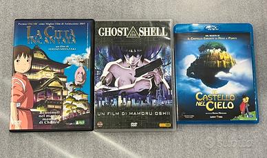 DVD e blu ray film animazione giapponese