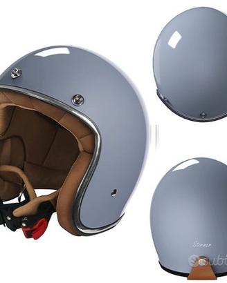 CASCO MOTO CAFE RACER CUSTOM QUARTZ NARDO VINTAGE