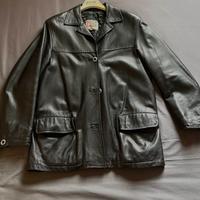 Giacca Pelle vintage biker leather anni 90