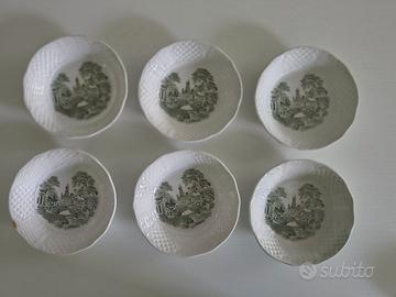 6 ciotole vintage, ceramica inglese