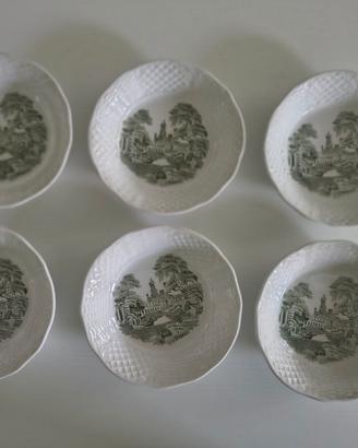 6 ciotole vintage, ceramica inglese