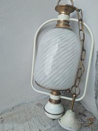 lampadario vetro soffiato