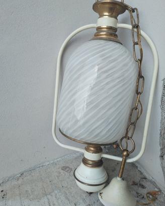 lampadario vetro soffiato
