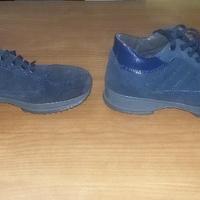 Scarpe donna scamosciate colore blu