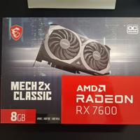 MSI MECH 2X AMD Radeon RX 7600 8GB