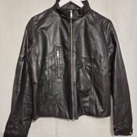 Giubbetto nappa nero donna (foderato in viscosa)