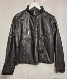 Giubbetto nappa nero donna (foderato in viscosa)