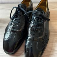 Scarpe Valleverde Uomo in Pelle Nera Lucida
