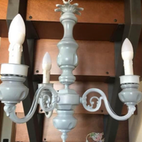 Lampadario Shabby -grigio