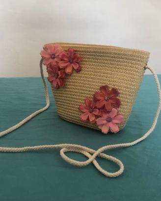 Borsa estiva con fiori