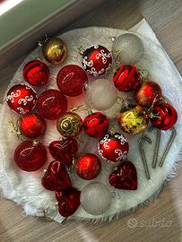 Set di 27 Decorazioni Natalizie in Vetro - 8 cm