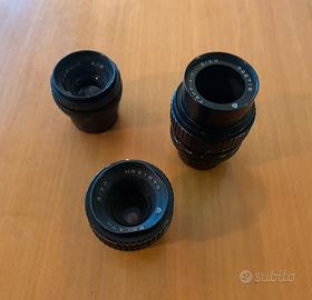 3 Lenti Vintage Kiev-16U +Adattatore Micro 4/3 MFT