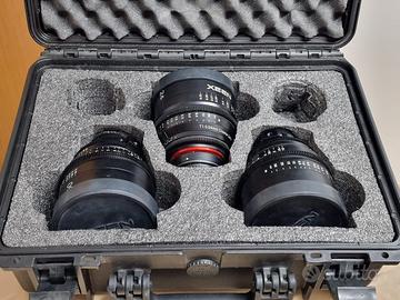XEEN 24mm 50mm 85mmT1.5 FF Canon EF più valigia