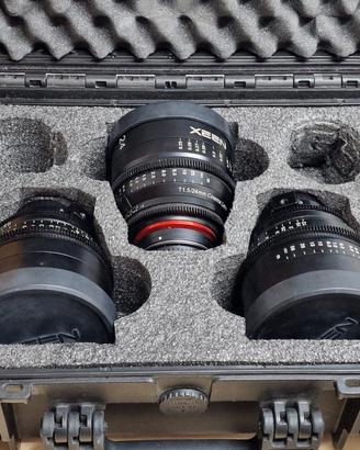 XEEN 24mm 50mm 85mmT1.5 FF Canon EF più valigia