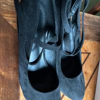 Scape tacco nere vellutate