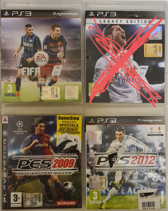 Ps3 giochi fifa 16 18 pes 09 12