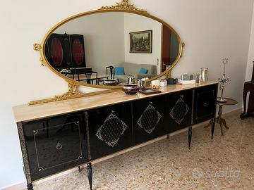 Console/madia vintage con specchio