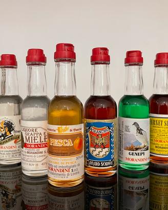 Bottiglie mignon vintage varie MORANDINI