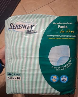 pannolini serenity pants taglia m