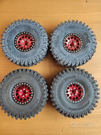 gomme hirax e cerchi beadlock scaler 1.9 hirax