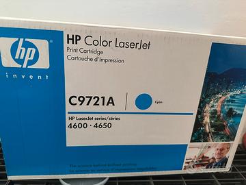 Toner hp originale. C9721A