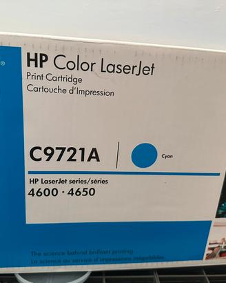 Toner hp originale. C9721A