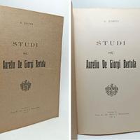 STUDI SU AURELIO DE GIORGIO BERTOLA - 1914