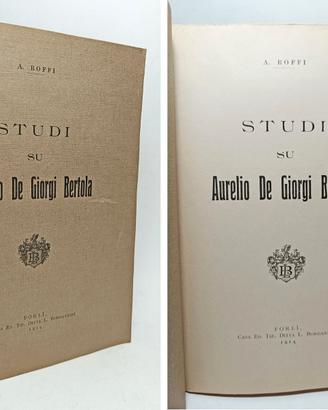 STUDI SU AURELIO DE GIORGIO BERTOLA - 1914