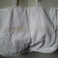 Borsa Antonello Serio nuova bianca in tela