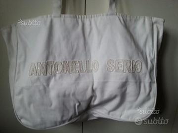 Borsa Antonello Serio nuova bianca in tela