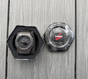 Casio G-Shock GA2100 full black Royal Oak mod