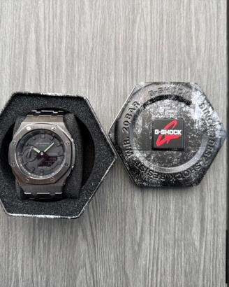 Casio G-Shock GA2100 full black Royal Oak mod