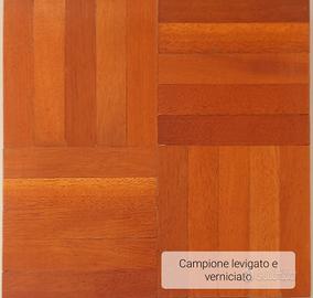 Parquet mosaico in legno Bilinga massello