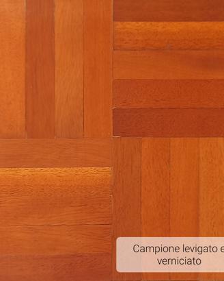 Parquet mosaico in legno Bilinga massello
