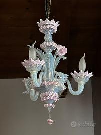 Piccolo lampadario di murano vintage