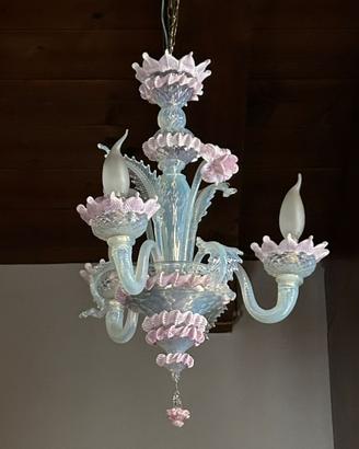 Piccolo lampadario di murano vintage