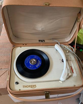 Thorens portatile anni ’50/’60 + lotto 50 dischi