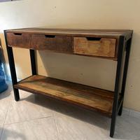 Cassettiera /libreria arlecchino in legno