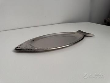 Vassoio vintage a forma di pesce WMF acciaio inox