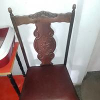 sedie e tavolo allungabile in legno massello 