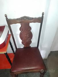 sedie e tavolo allungabile in legno massello 