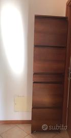 Scarpiera colore noce